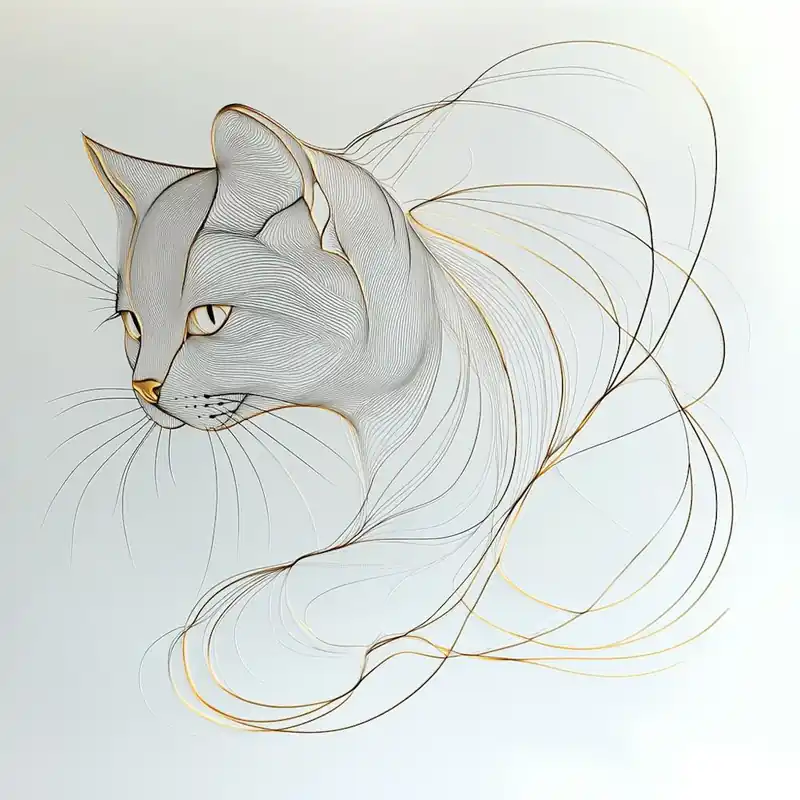 Worldwide Shipping Grey Cat