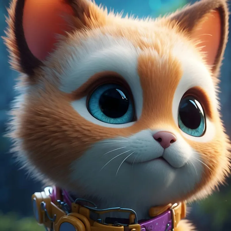 Cat With Blue Eyes wall art Limited Time