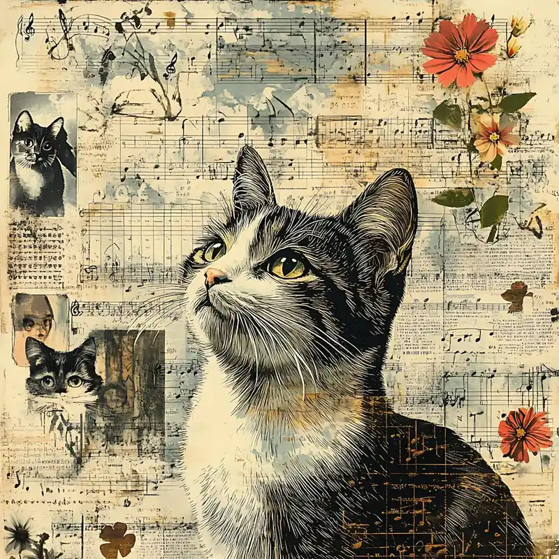 Vintage Cat On Paper 6 Editor’s Pick
