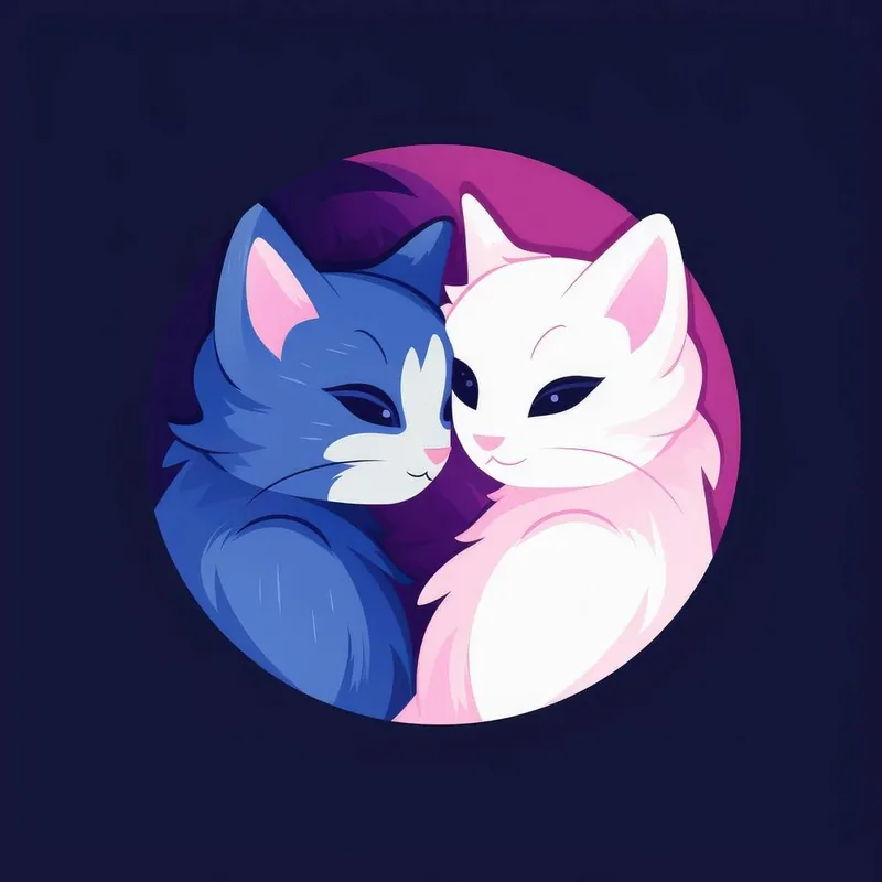 Two Cats In A Circle Editor’s Pick