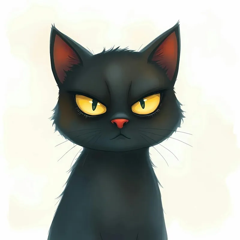 Black Cat With Yellow Eyes That Judge You Best Seller
