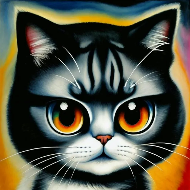 Angry kitty Cat Fresh Stock