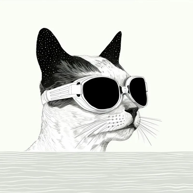 Cat In Sunglasses 5 New Release