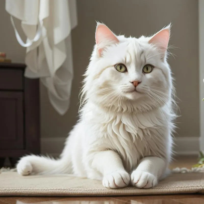 White Cat (wall art) Reduced Price