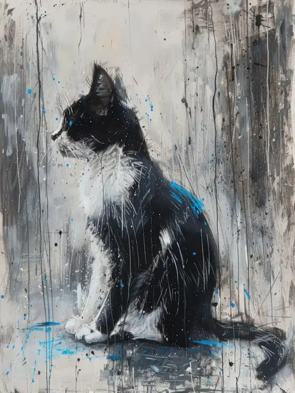 Cat In The Rain 5 High Quality