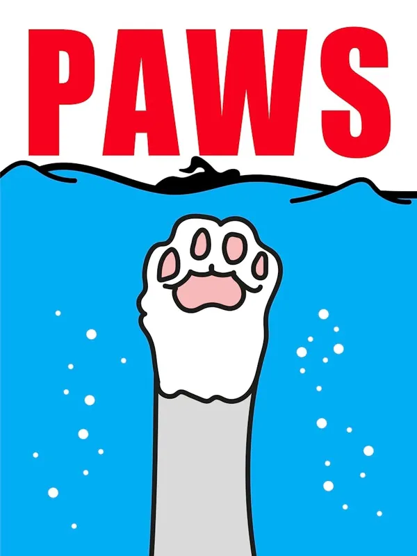 Paws Poster Cat Parody Luxury