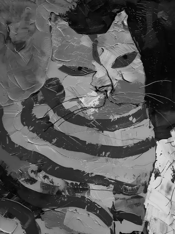 In Demand Cat In Black And White 3