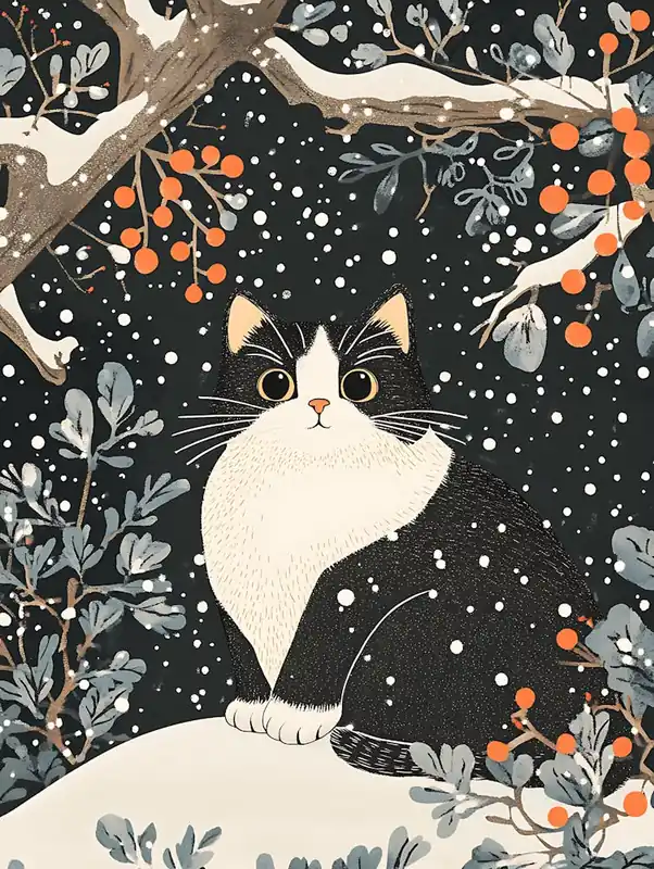 Cat In The Snow 12 Mega Sale