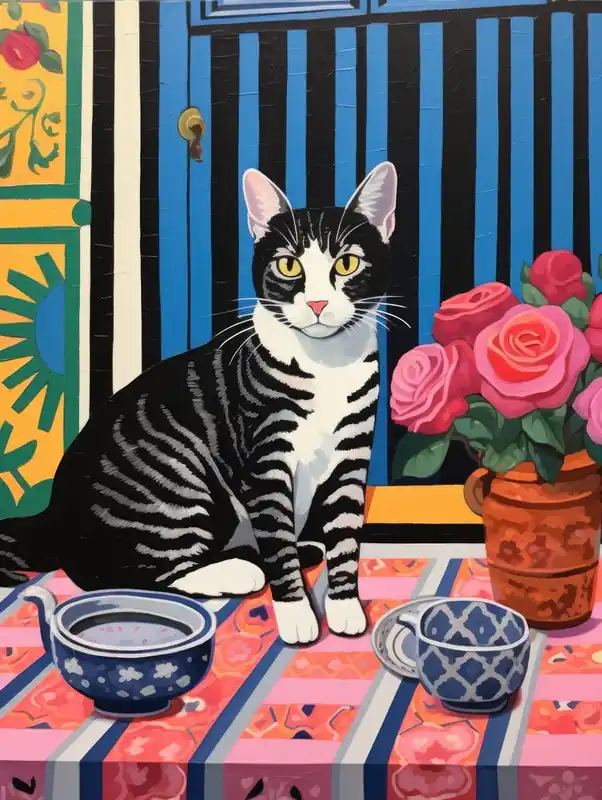 Cat On A Table 1 Fast Shipping