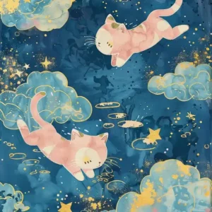 Super Sale Pink Cats In The Sky 2