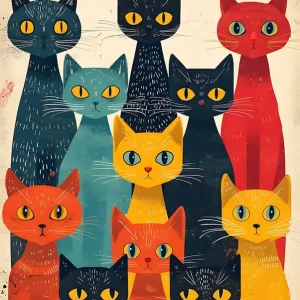 Weekend Sale Group Of Cats 7