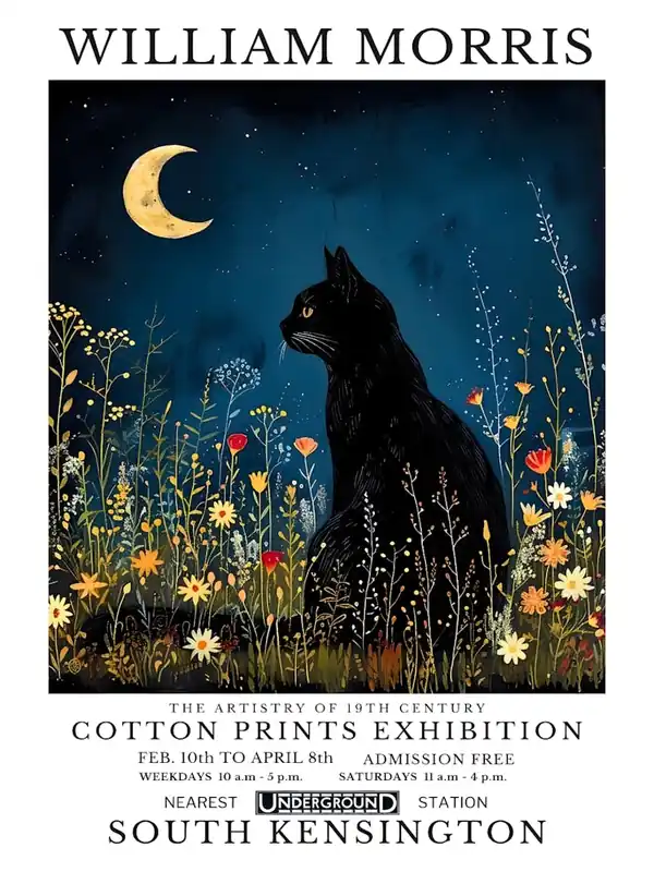 William Morris Cotton Prints Exhibition 17 Time-Limited