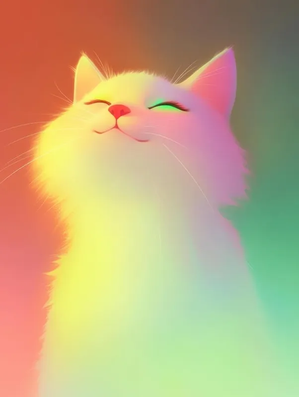 Free Returns Rainbow Cat 7
