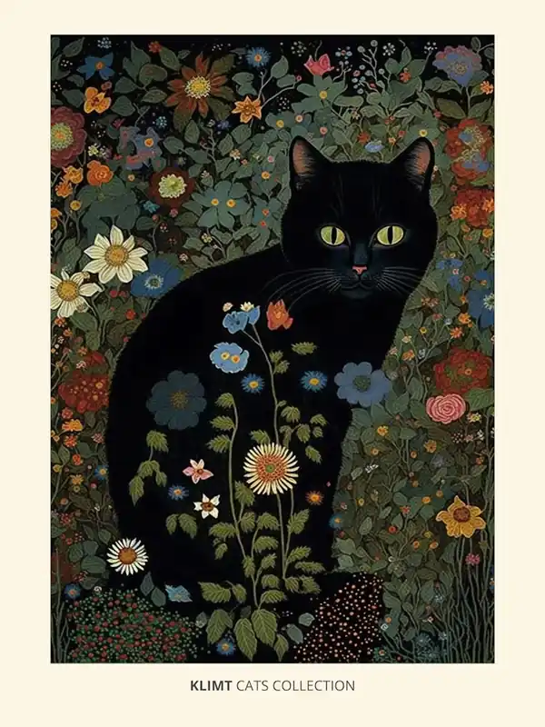 Gustav KlimtStyle Black Cats Collection Trending