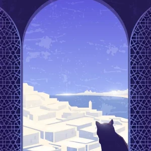 Wholesale Morocco — Retro travel minimalist poster