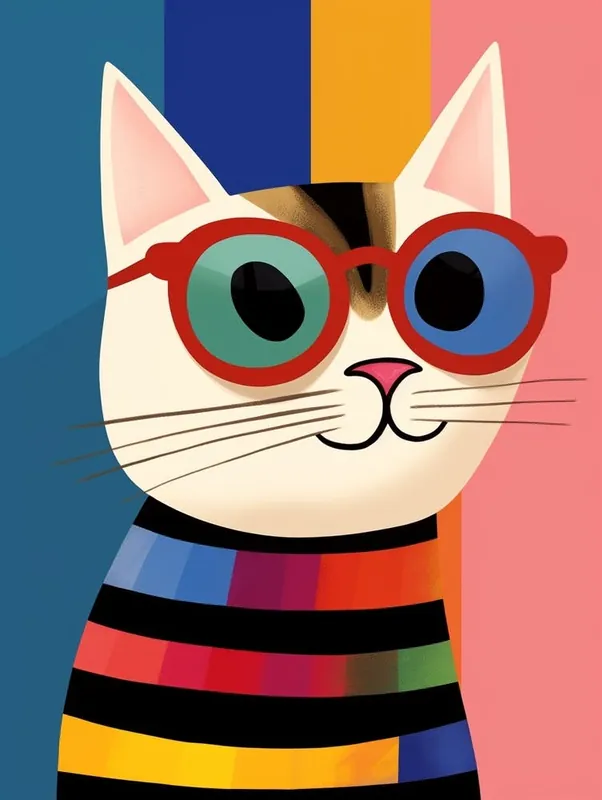 Little Cat 4 Wearing Sunglasses Affordable