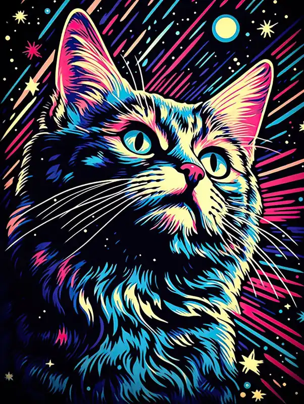 Nebula Clawsonance, Psychedelic Cats series Editor’s Pick