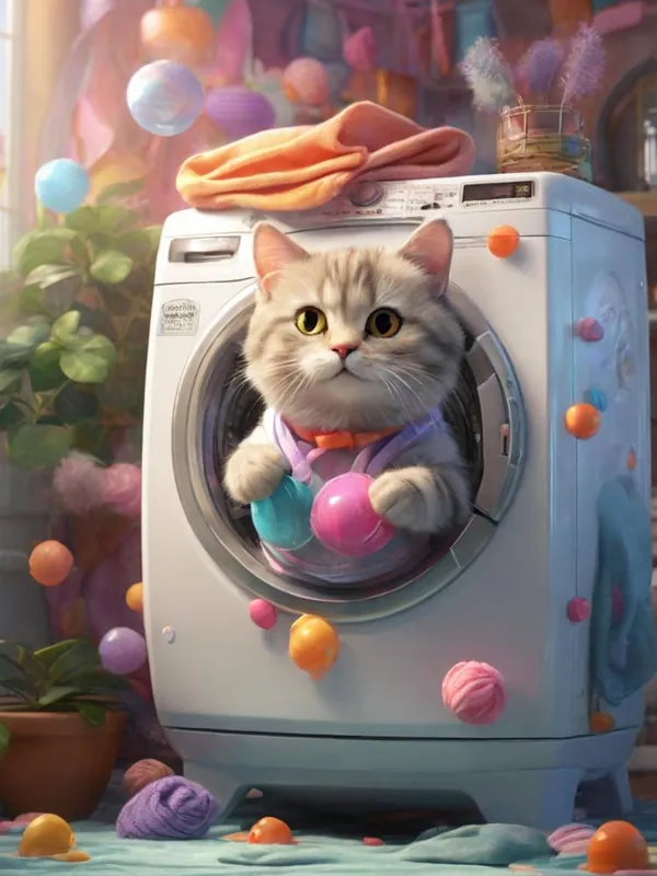 Shop Now Cat In Washing Machine 10
