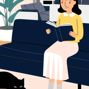 Woman Reading A Book 9 Handmade