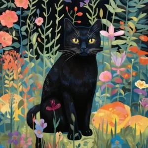 Top Pick Black Cat In The Garden 1