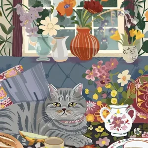 Tea Time With A British Shorthair Cat 4 Super Sale