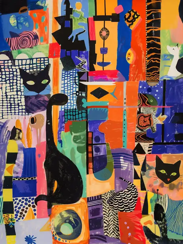 New Arrival Cat Painting