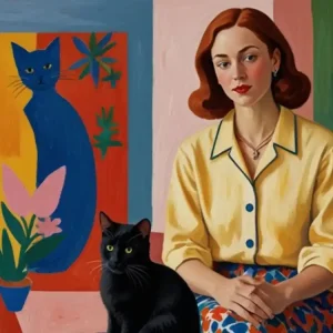Woman With A Cat 3 Hot Deal
