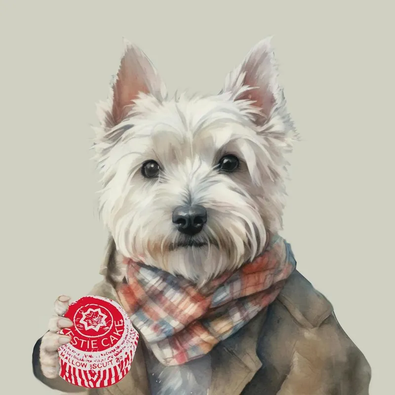 West Highland Terrier with Scottish Teacake Get Yours