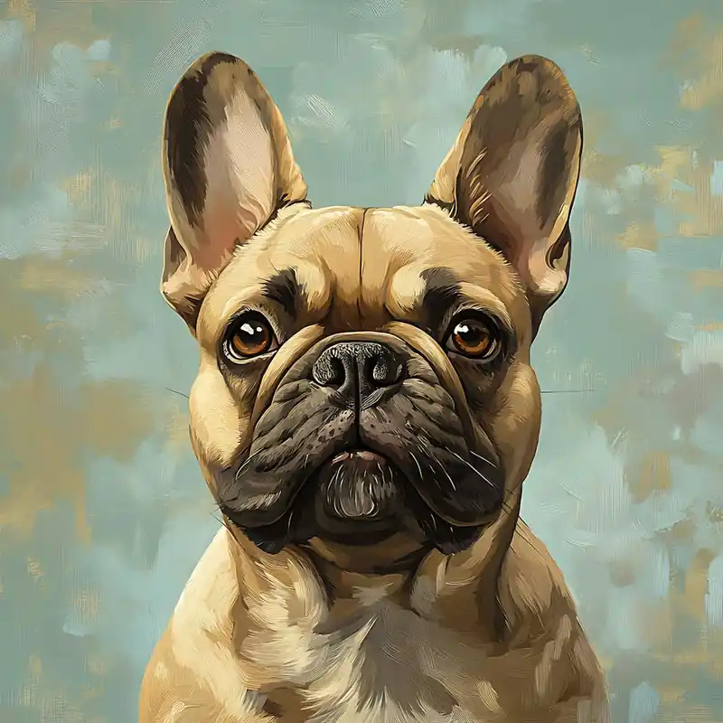 Trending French Bulldog Calm Oil Painting 8