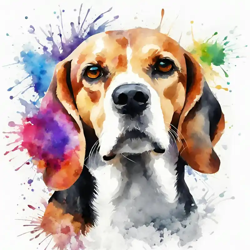 Warranty Included Beagle watercolor painting, National Pet Day!