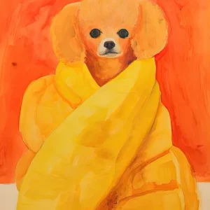 Viral Poodle In A Blanket