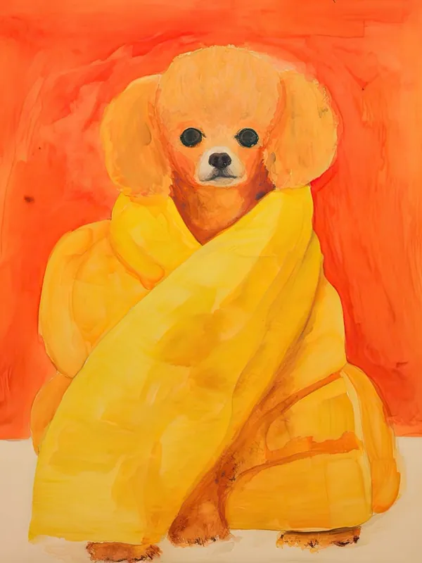 Viral Poodle In A Blanket