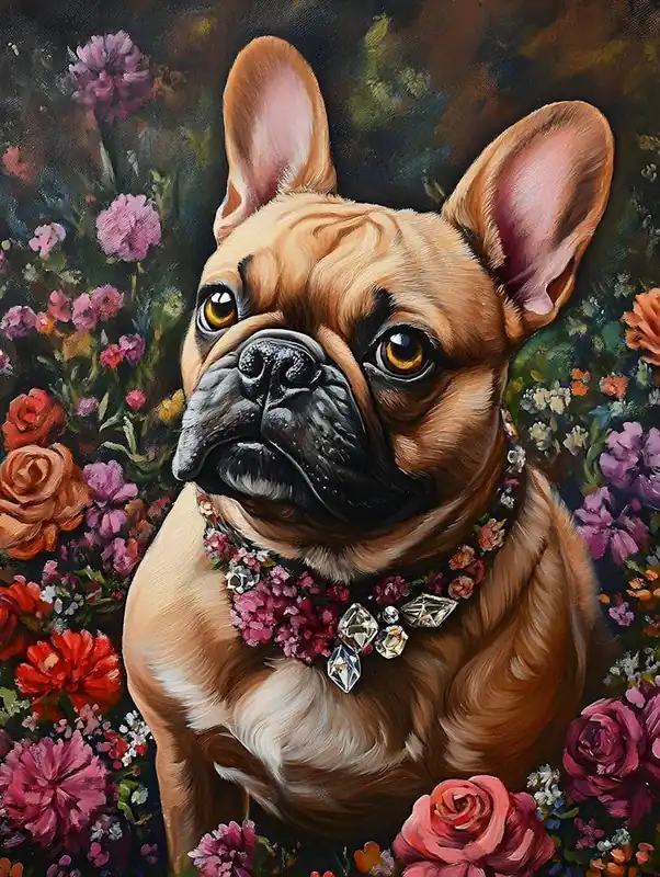 Top Rated Frenchie And Flowers 5