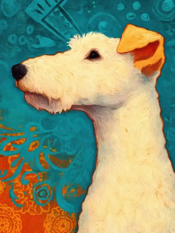 White Fox Terrier 1 Worldwide Shipping