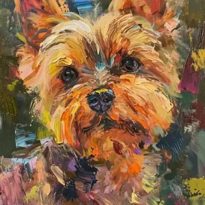 Yorkshire Terrier Acrylic Painting 7 Place Order