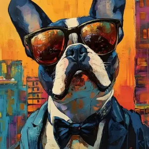 Whimsical Frenchies At The Bar 11 High Quality