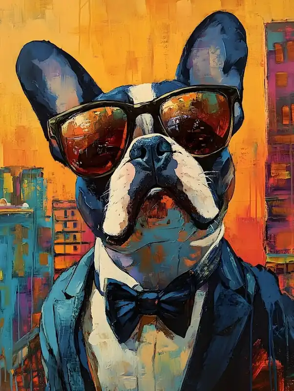 Whimsical Frenchies At The Bar 11 High Quality