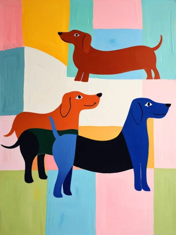 Three Dachshunds Sale