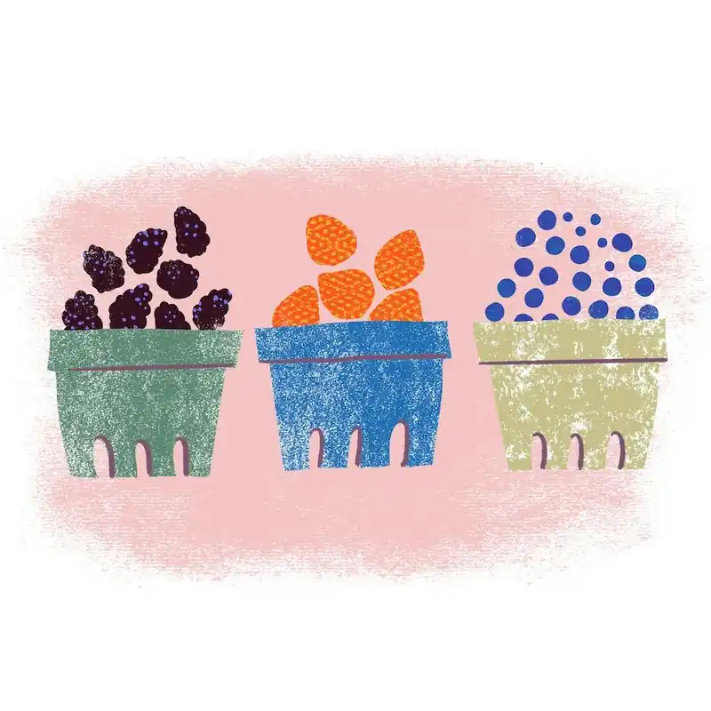 Top Pick Basket Of Fresh BerriesSquare
