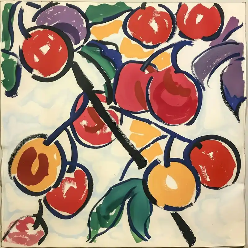 Wholesale Summer Cherries Painting Matisse Style 10