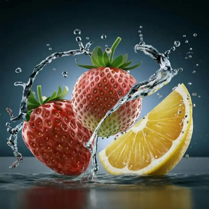 Trending Splashing Strawberries