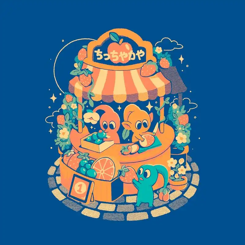 Tiny Fruit Market Geek Classic Game Grab Now