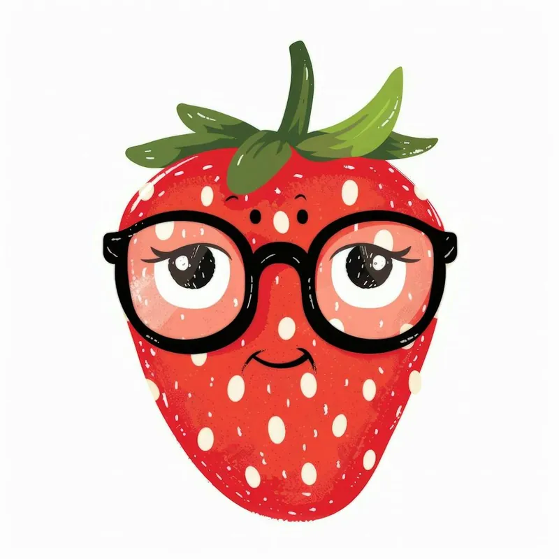 Strawberry With Glasses 3 Direct From Manufacturer