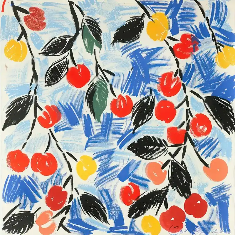 Trending Cherry Painting Matisse Style 8