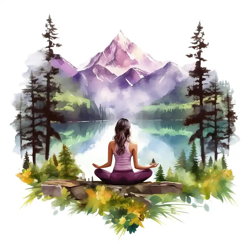 Watercolor Yoga 9 Holiday Sale