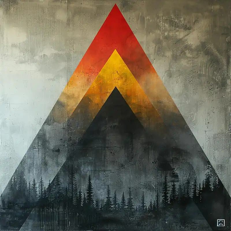 'The Mountain' - city wall art, colorful wall art, home decor, minimal art, modern wall art, wall art, wall decoration, wall print colourful wall art, decor wall art, digital art, digital art download, interior wall art, downloadable art, eclectic wall, f Authentic