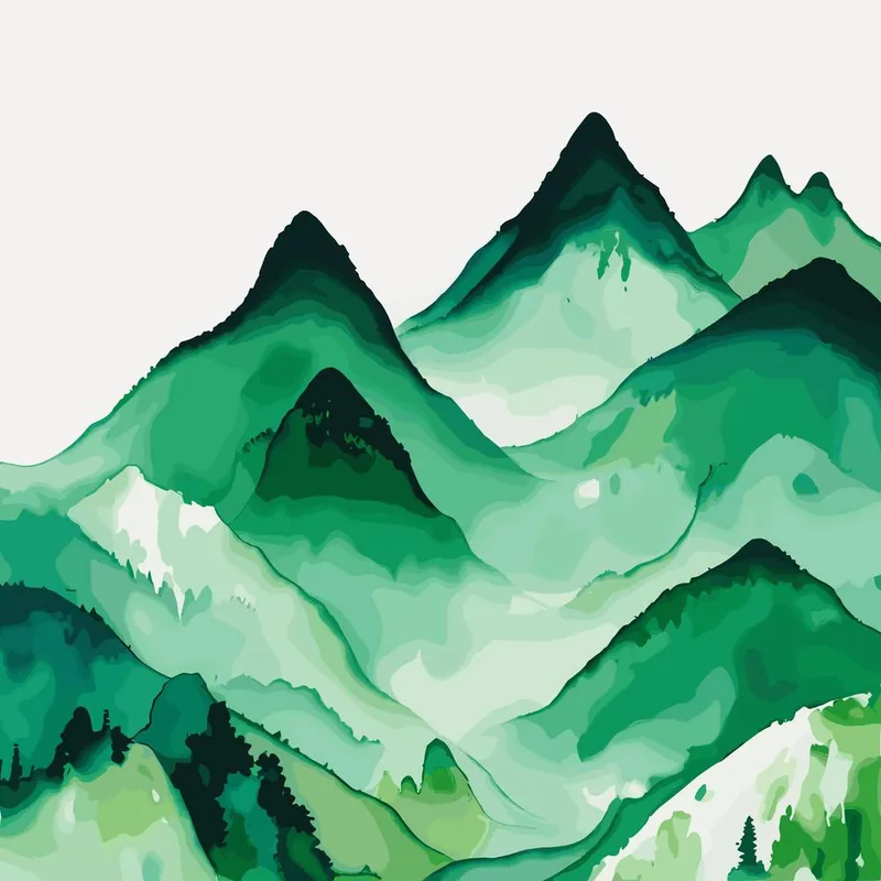 Watercolor Mountains 2 Order Now