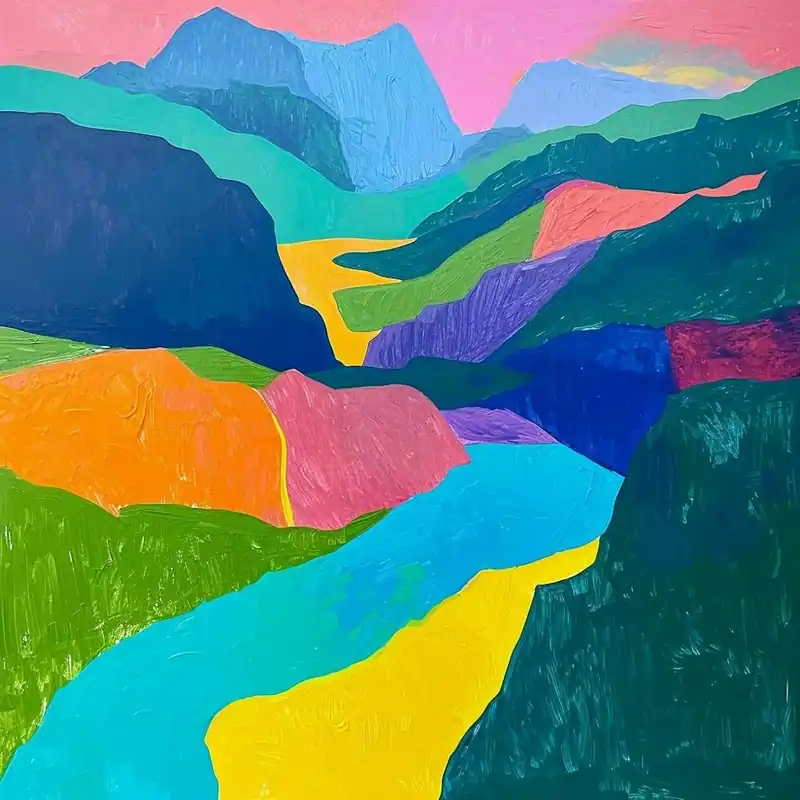 Colourful Abstract Triglav National Park Slovenia 2 Instant Buy