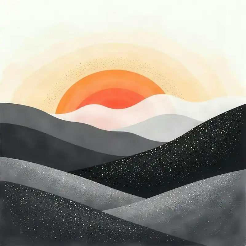 Sunset In The Mountains 72 Budget