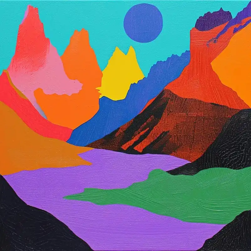 Colourful Abstract Torres Del Paine National Park Patagonia 2 Direct From Manufacturer
